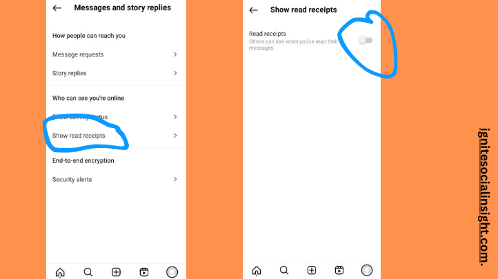 how to turn off read receipts on instagram 