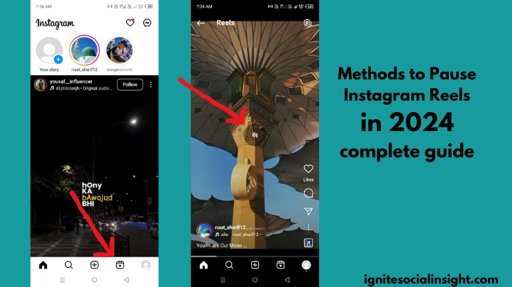 how to pause instagram reels 
